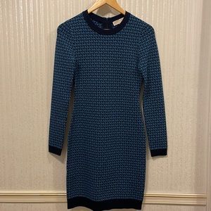 Michael Kors Blue Signature Knit Dress XS